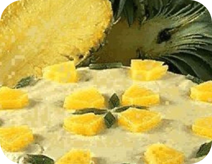 Tarte fromage  l'ananas